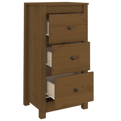 Skænk 40x35x80 Cm Massivt Fyrretræ