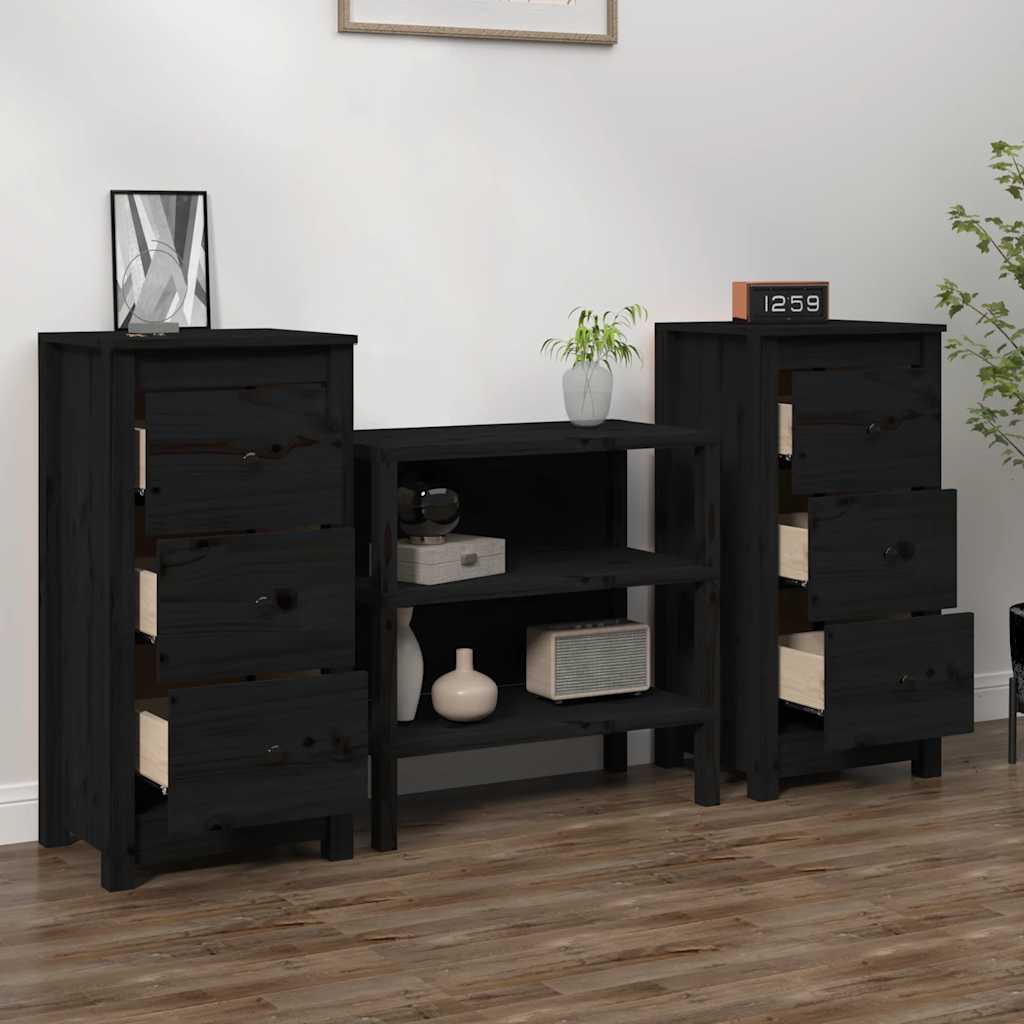 Skænk 40x35x80 Cm Massivt Fyrretræ