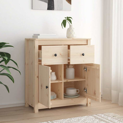 Skænk 70x35x80 Cm Massivt Fyrretræ