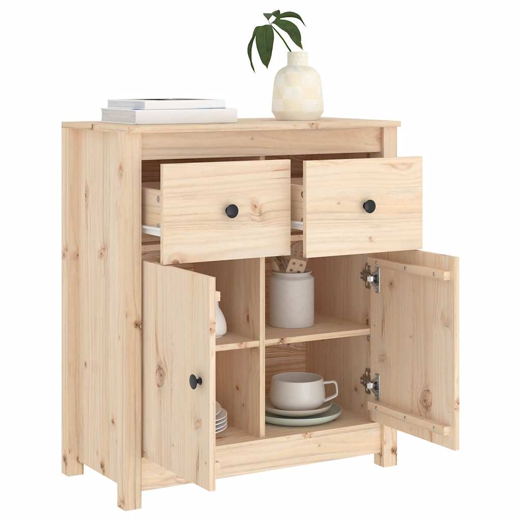 Skænk 70x35x80 Cm Massivt Fyrretræ