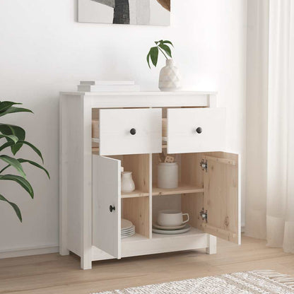 Skænk 70x35x80 Cm Massivt Fyrretræ