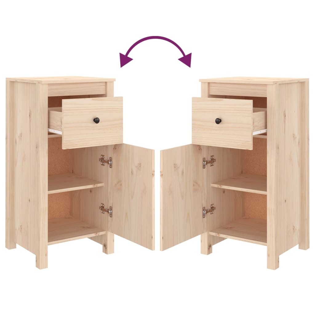 Skænk 40x35x80 Cm Massivt Fyrretræ