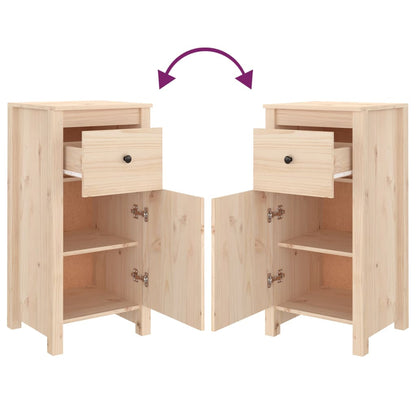 Skænk 40x35x80 Cm Massivt Fyrretræ