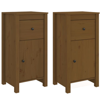 Skænk 40x35x80 Cm Massivt Fyrretræ