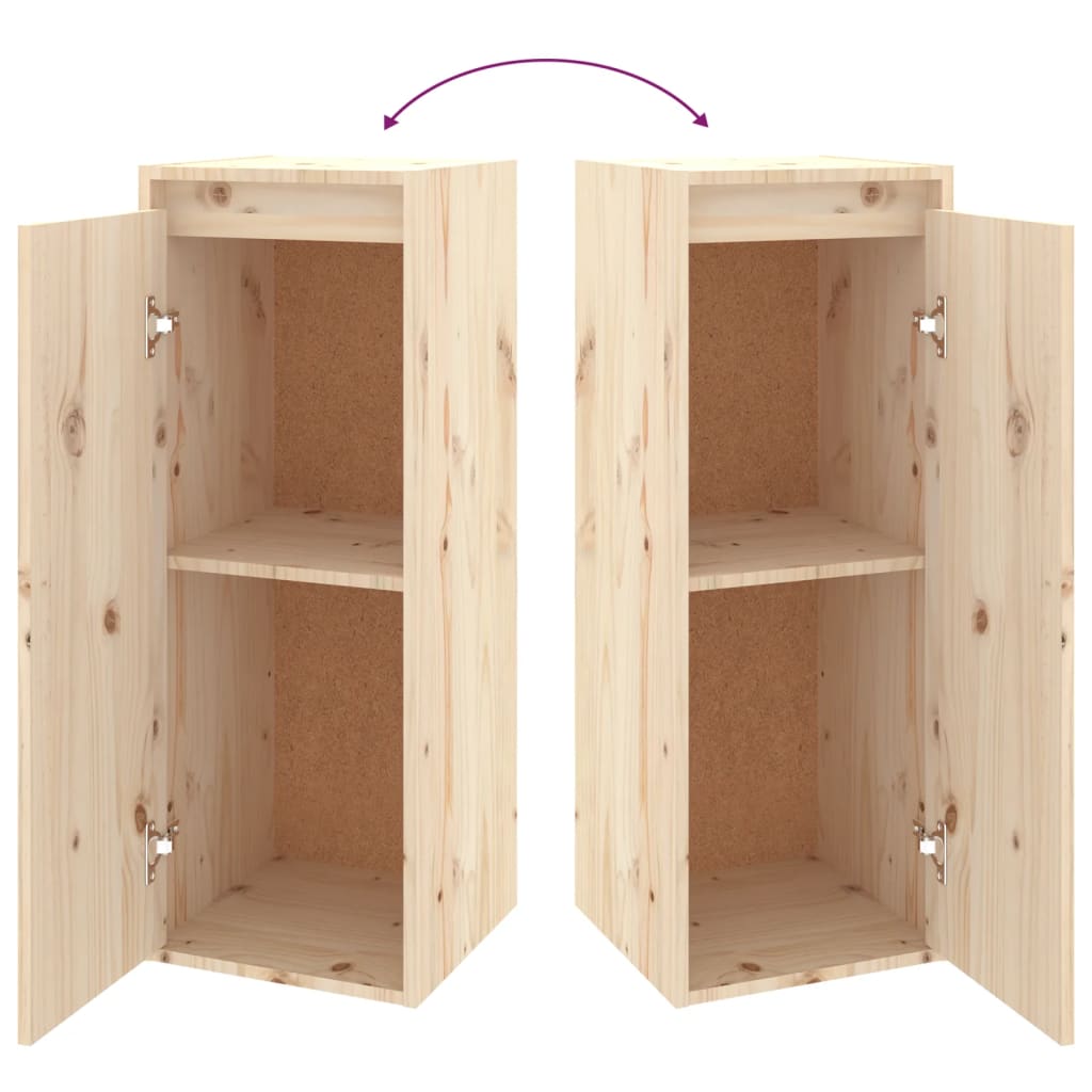 Tv-Skabe 4 Dele Massivt Fyrretræ