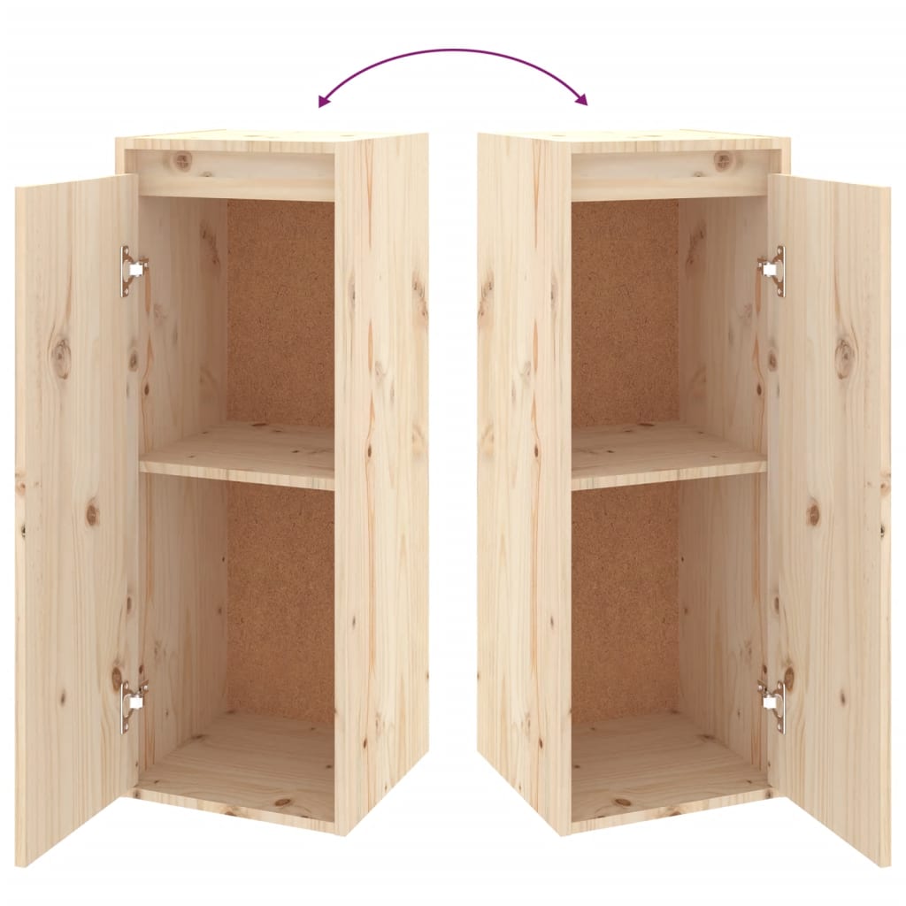 Tv-Skabe 4 Dele Massivt Fyrretræ