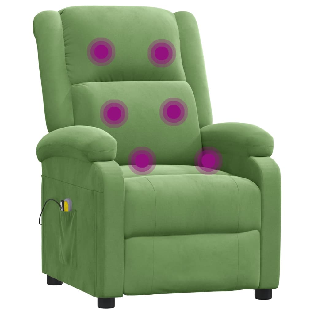 Eldrevet Massagestol Fløjl