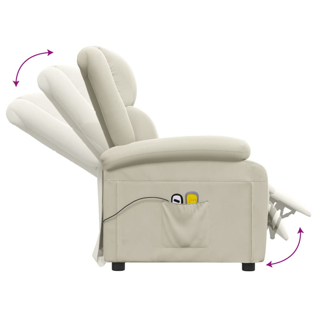 Eldrevet Massagestol Fløjl