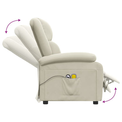 Eldrevet Massagestol Fløjl