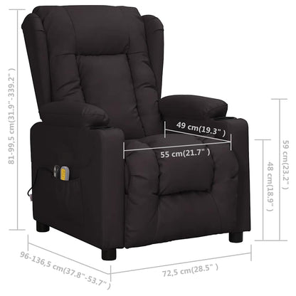 Eldrevet Massagestol Kunstlæder