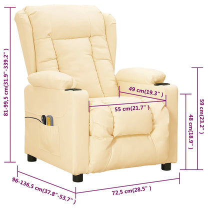 Eldrevet Massagestol Kunstlæder