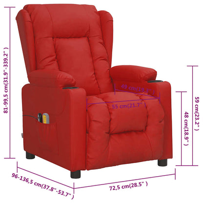 Eldrevet Massagestol Kunstlæder