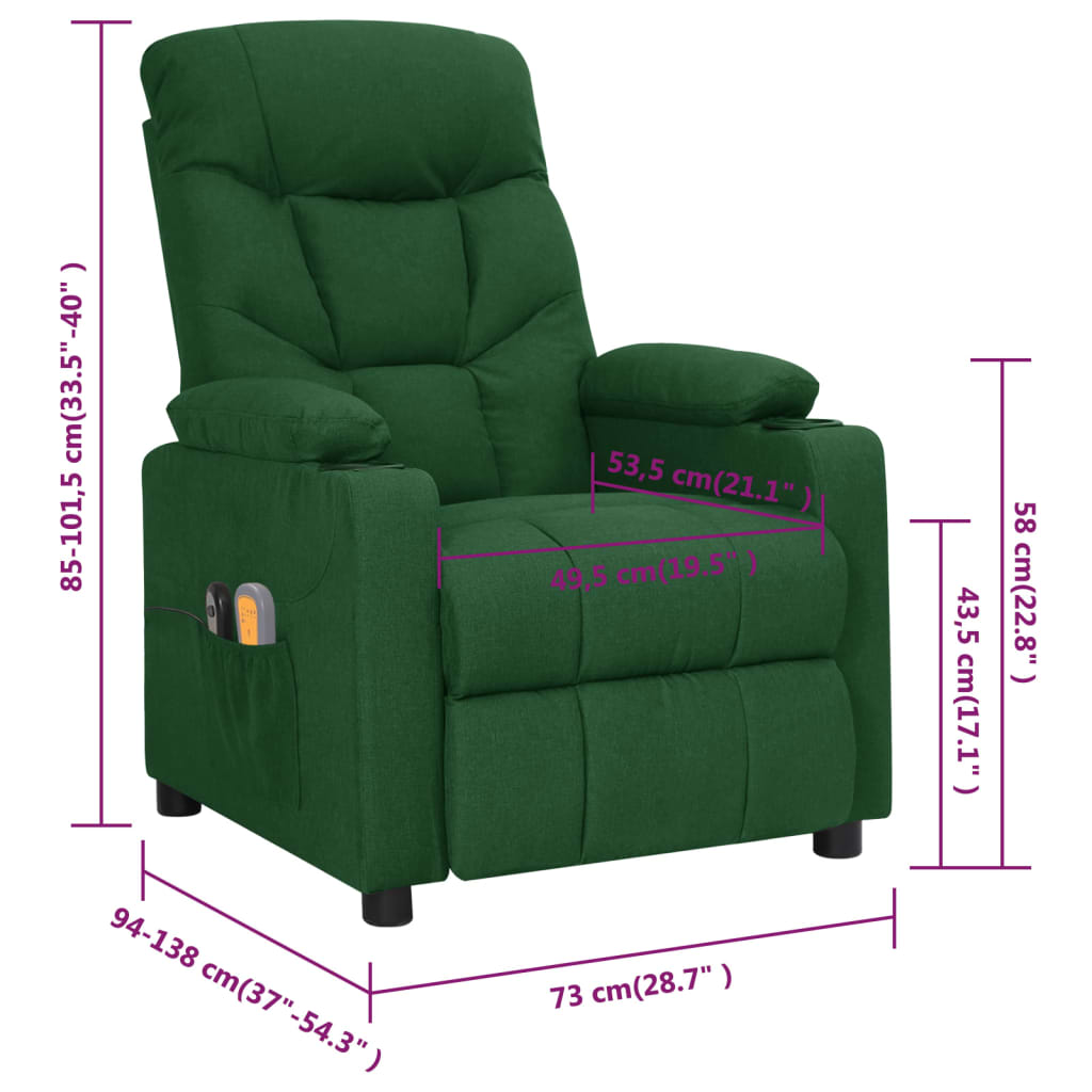 Eldrevet Massagestol Stof