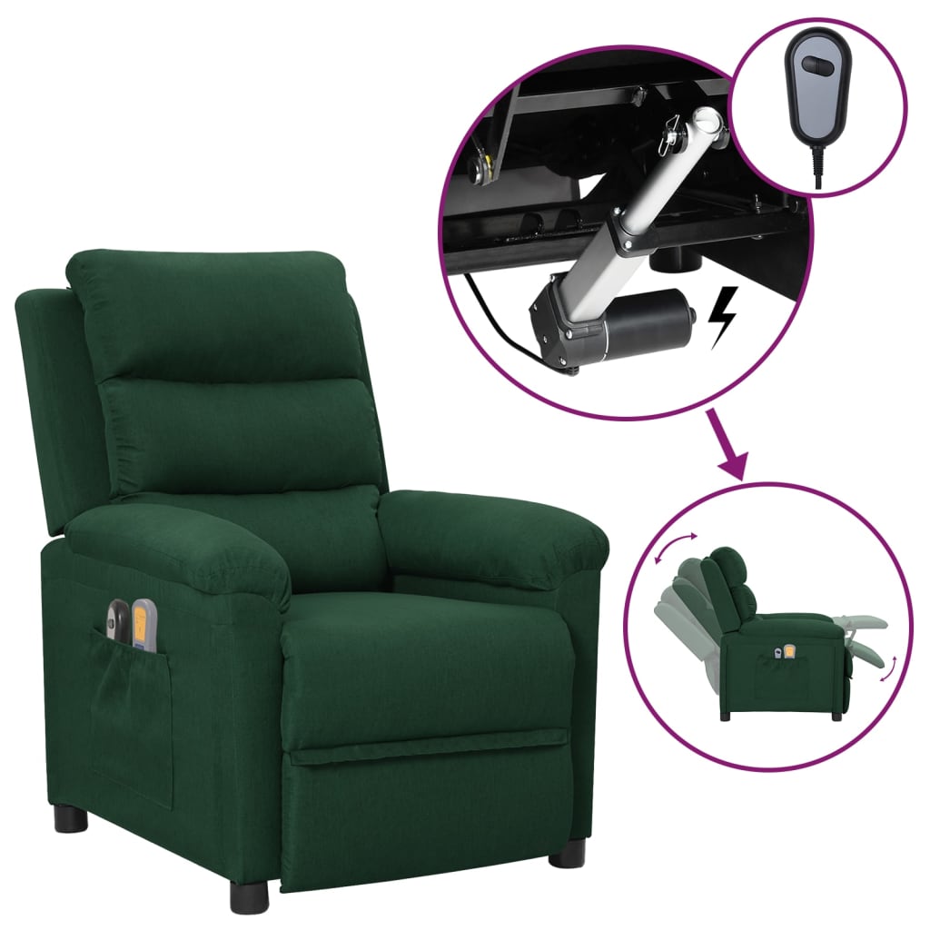 Eldrevet Massagestol Stof