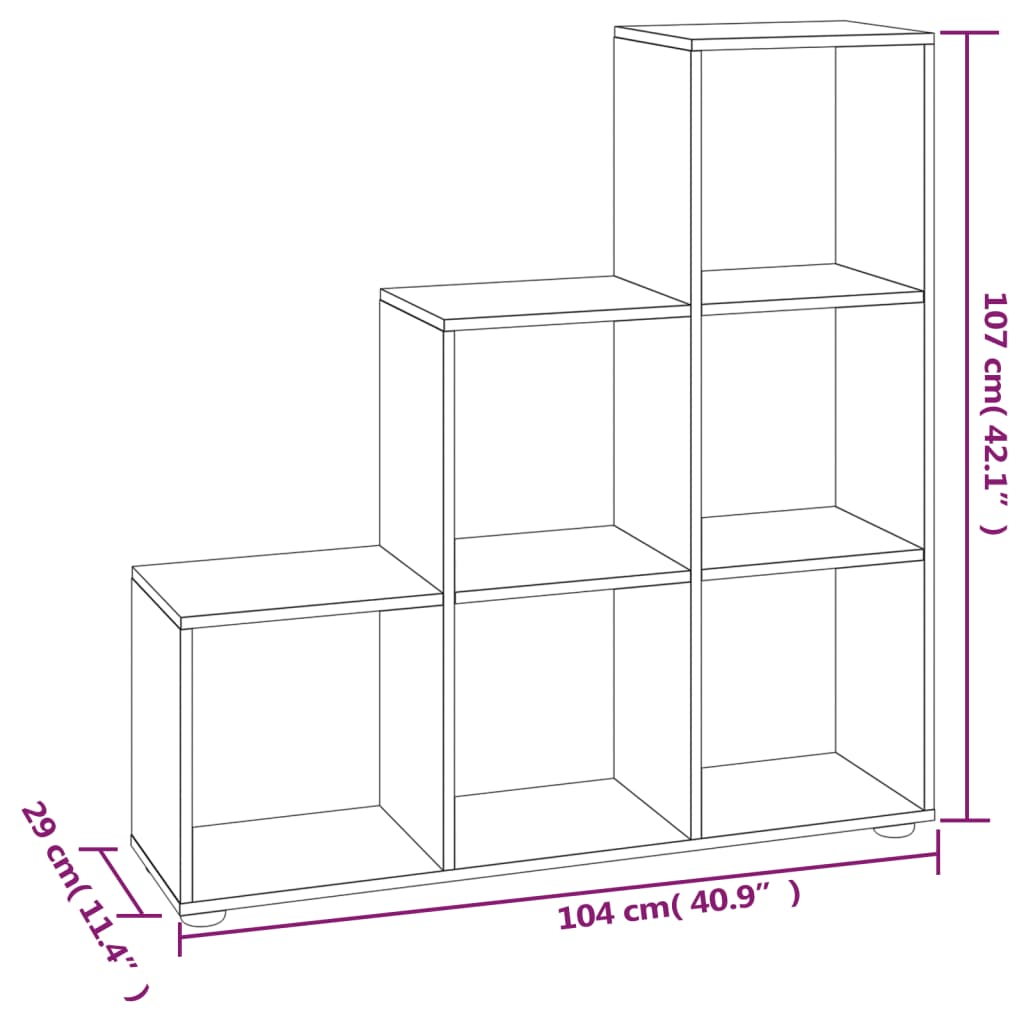 Trappereol 107 Cm Konstrueret Træ - Billede 7