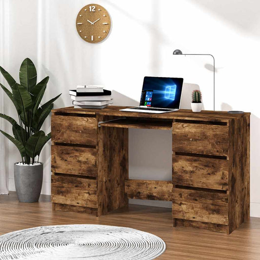 Skrivebord 140x50x77 Cm Konstrueret Træ