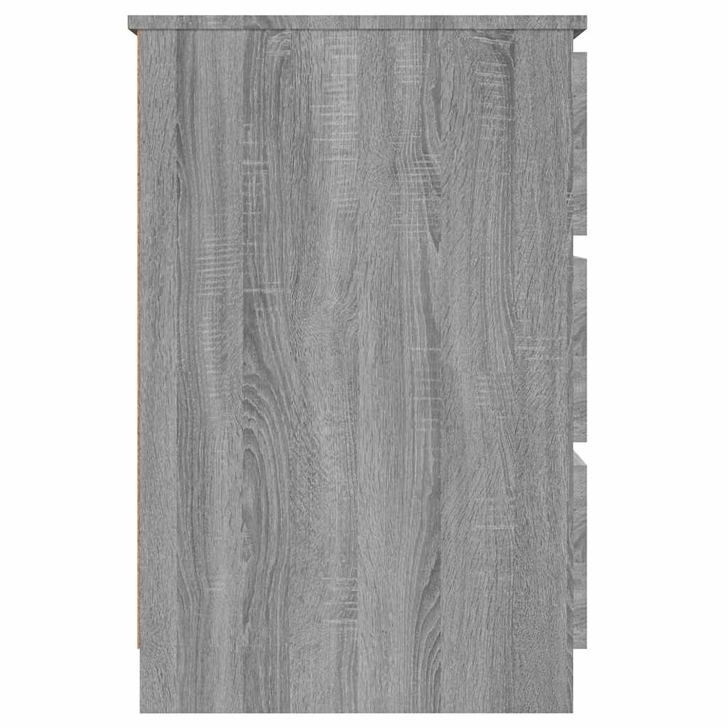 Skænk 140x50x77 Cm Konstrueret Træ Grå Sonoma-eg - Billede 4