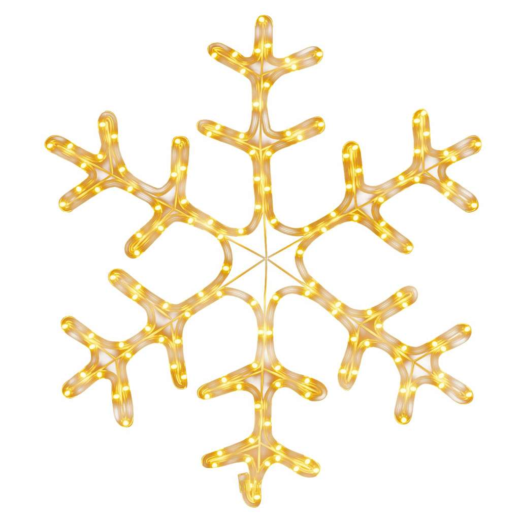 Snefnug Julefigur 144 LED'er Varmt Hvidt Lys 59x59 Cm - Billede 2