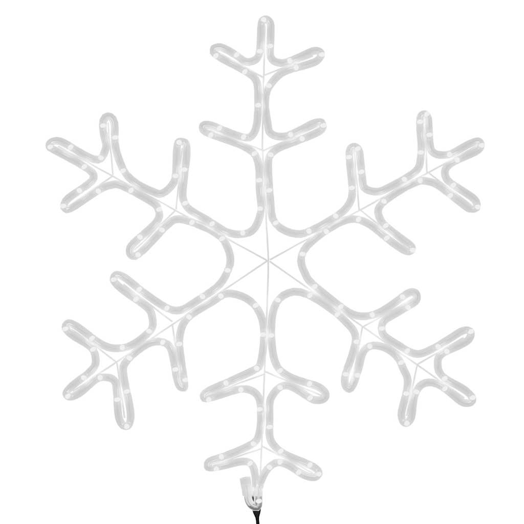 Snefnug Julefigur 144 LED'er Varmt Hvidt Lys 59x59 Cm - Billede 5