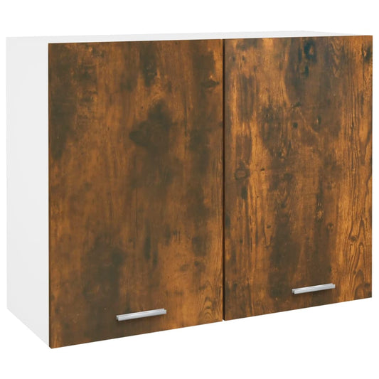 Vægskab 80X31X60 Cm Konstrueret Træ Etræsfarve Røget Eg