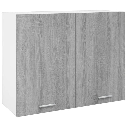 Vægskab 80X31X60 Cm Konstrueret Træ Grå Sonoma-Eg