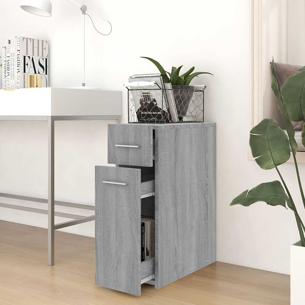 Udtræksskab 20x45,5x60 Cm Konstrueret Træ - Billede 3
