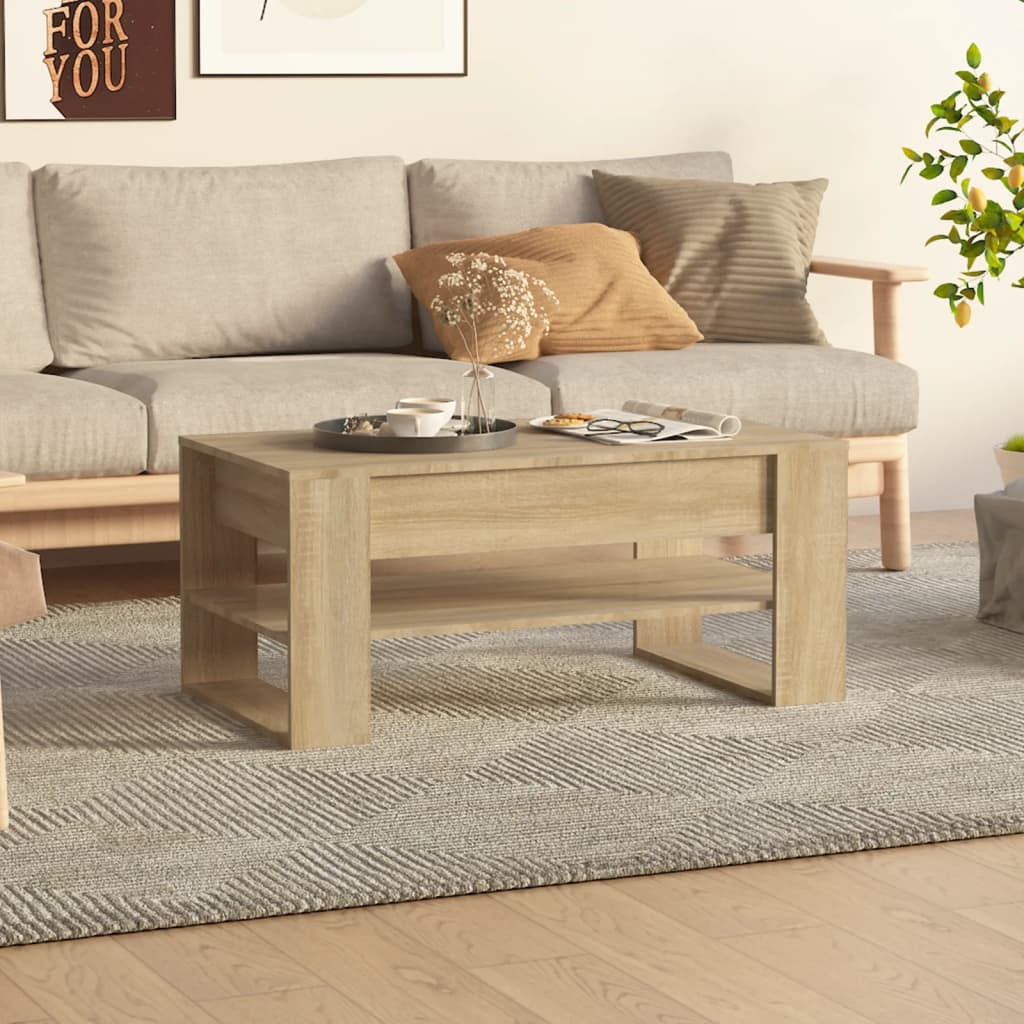 Sofabord 102x55x45 Cm Konstrueret Træ - Variant 810902