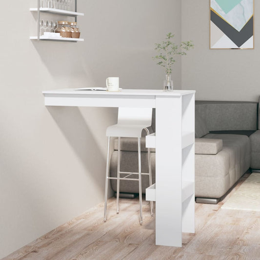 Vægmonteret Barbord 102X45X103,5 Cm Konstrueret Træ