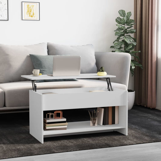 Sofabord 102X50X52,5 Cm Konstrueret Træ