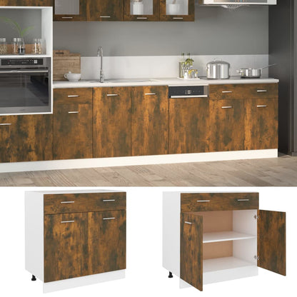 Skuffebundskab Lyon 80x46x81,5 Cm Konstrueret Træ - Variant 815579