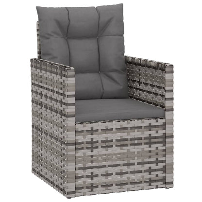 Udendørs Loungesæt 4 Dele Med Hynder Polyrattan - Billede 3