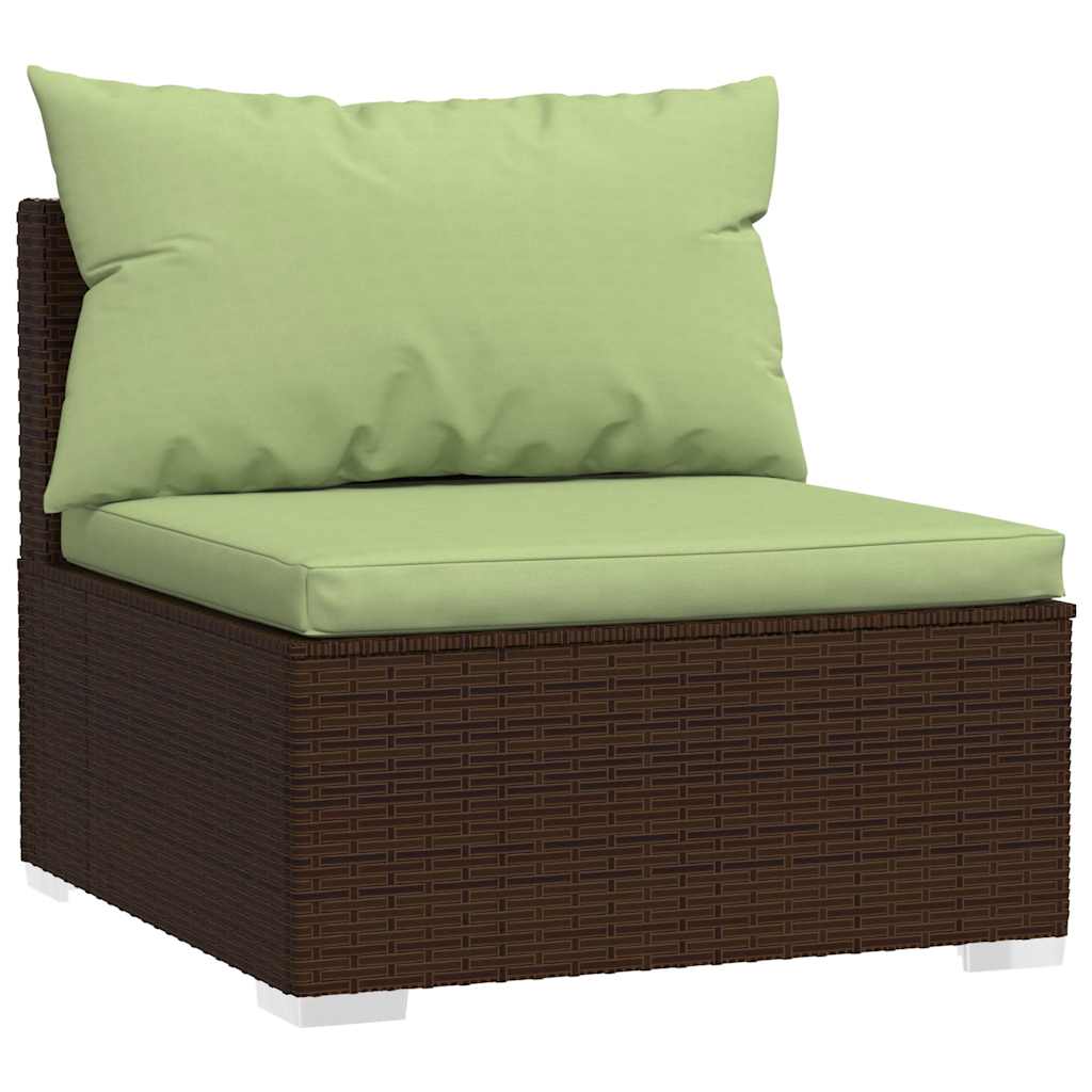 Haveloungesæt 4 Dele Med Hynder Polyrattan - Billede 4