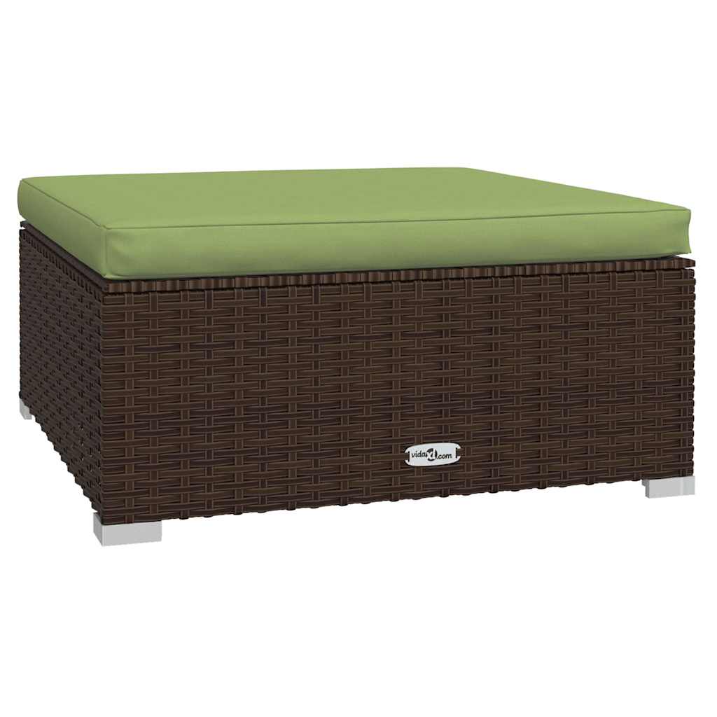Haveloungesæt 4 Dele Med Hynder Polyrattan - Billede 5