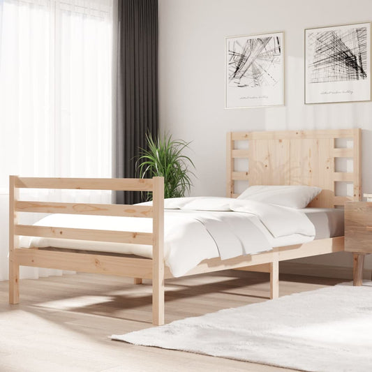 Sengeramme Uden Madras Massivt Fyrretræ
