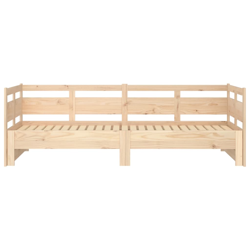 Daybed Med Udtræk 2X(90X200) Cm Massivt Fyrretræ