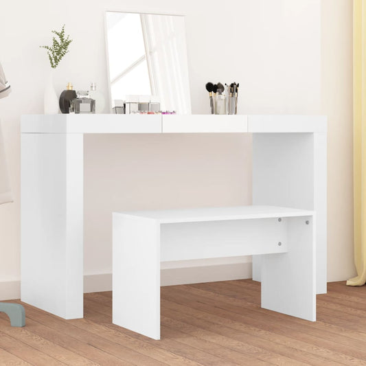 Skammel Til Makeupbord 70X35X45 Cm Konstrueret Træ