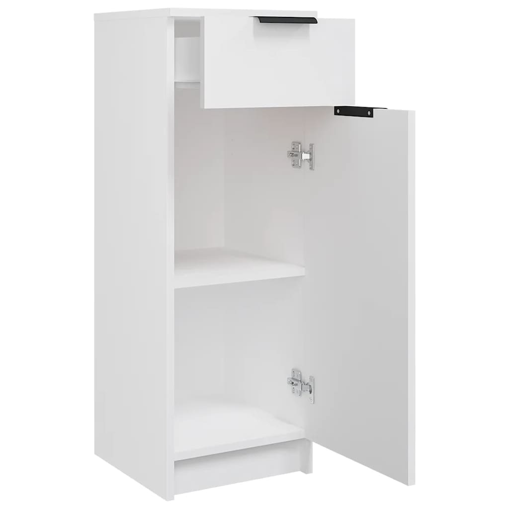 Badeværelsesskab 32x33,5x90 Cm Konstrueret Træ - Billede 7