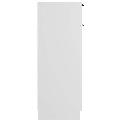 Badeværelsesskab 32x33,5x90 Cm Konstrueret Træ - Billede 8