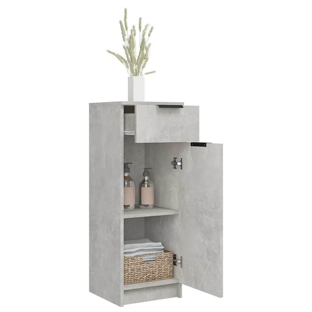 Badeværelsesskab 32x34x90 Cm Konstrueret Træ - Billede 5