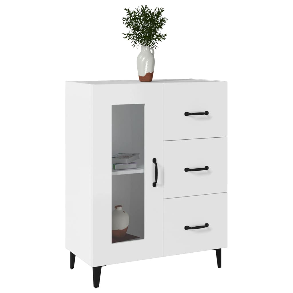 Skænk 69,5x34x90 Cm Konstrueret Træ - Billede 4