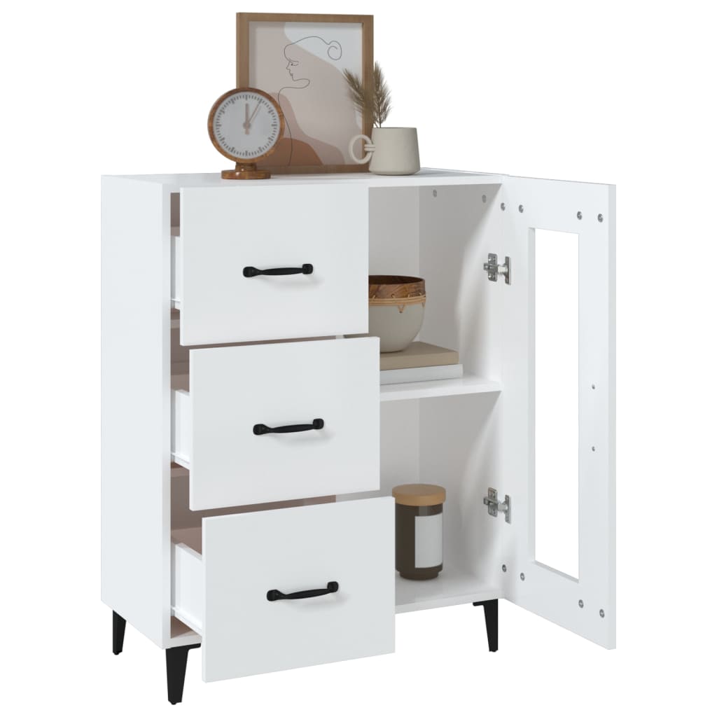 Skænk 69,5x34x90 Cm Konstrueret Træ - Billede 5