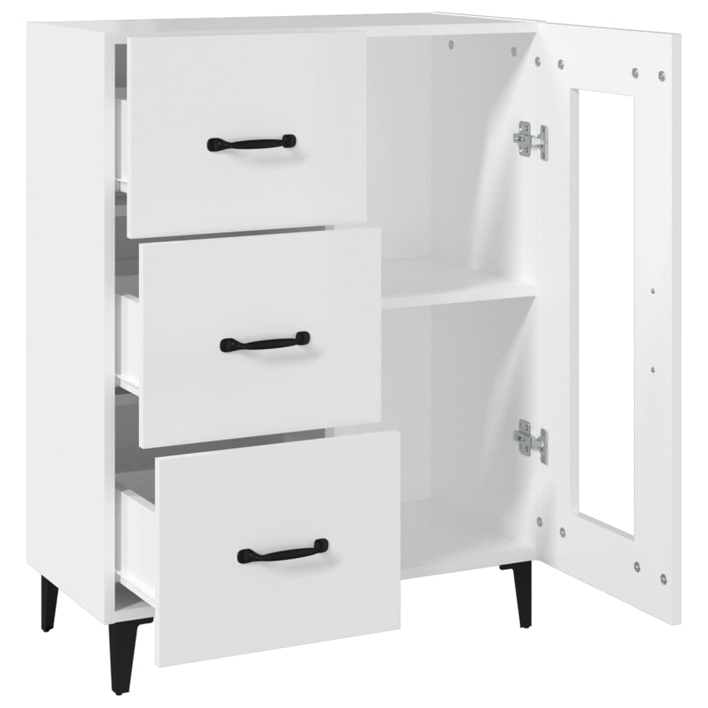 Skænk 69,5x34x90 Cm Konstrueret Træ - Billede 8