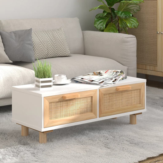 Sofabord 80X40X30 Cm Konstrueret Træ Og Massivt Fyrretræ