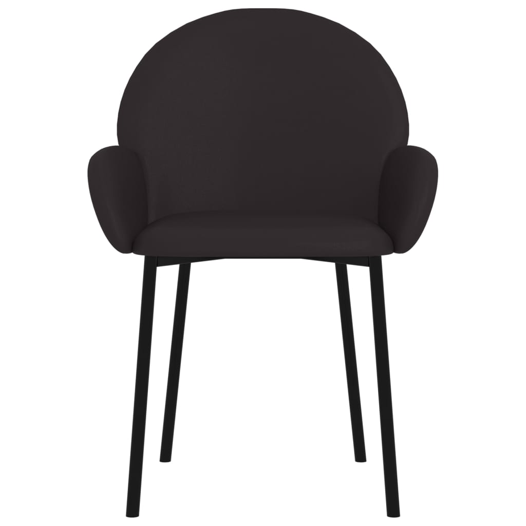 Spisebordsstole 2 Stk. Kunstlæder Sort - Billede 4