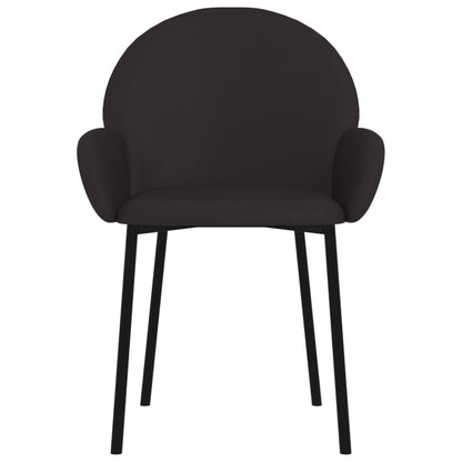 Spisebordsstole 2 Stk. Kunstlæder Sort - Billede 4