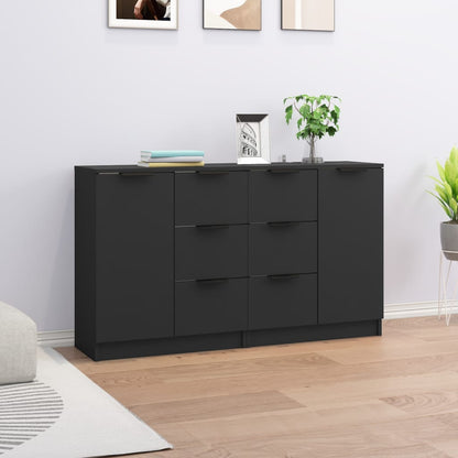 Skænke 2 Stk. 60X30X70 Cm Konstrueret Træ
