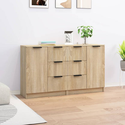 Skænke 2 Stk. 60X30X70 Cm Konstrueret Træ