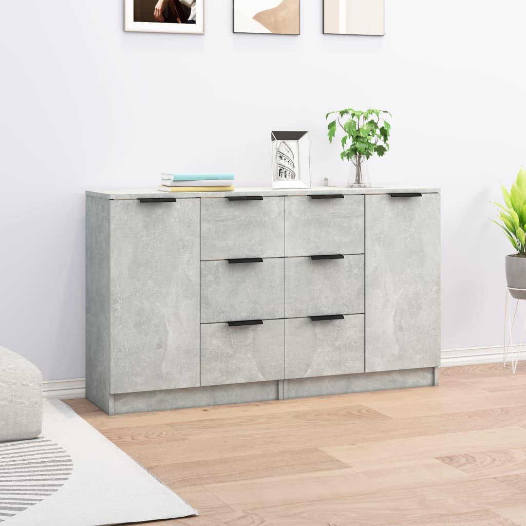 Skænke 2 Stk. 60X30X70 Cm Konstrueret Træ