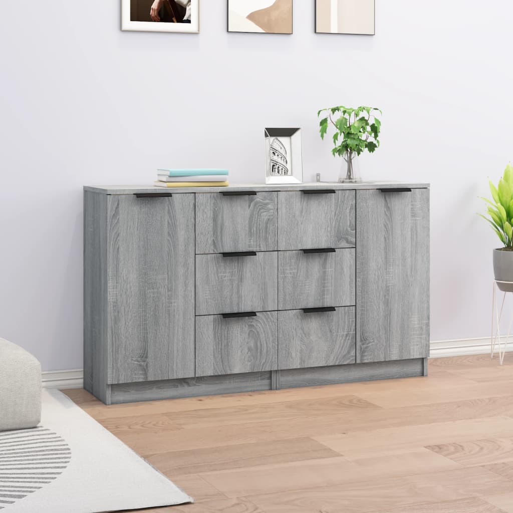 Skænke 2 Stk. 60X30X70 Cm Konstrueret Træ