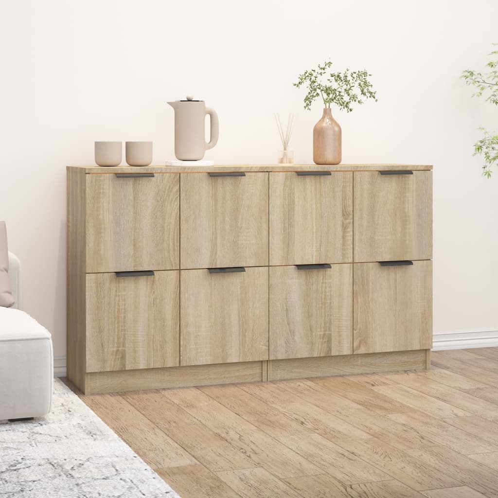 Skænke 2 Stk. 60X30X70 Cm Konstrueret Træ